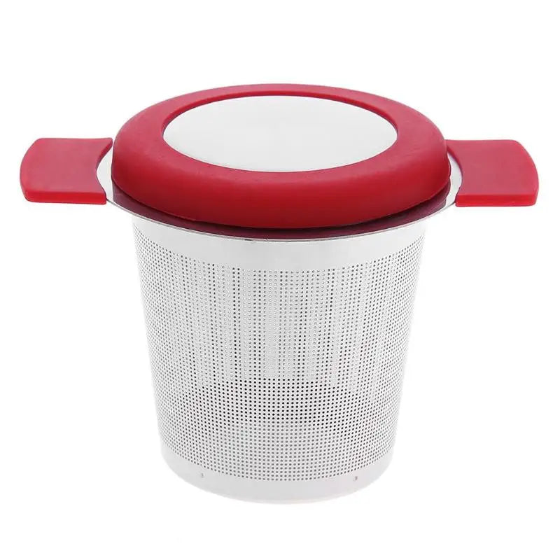Stainless Steel Tea Infuser Basket – Fine Mesh Strainer with Lid & Handles