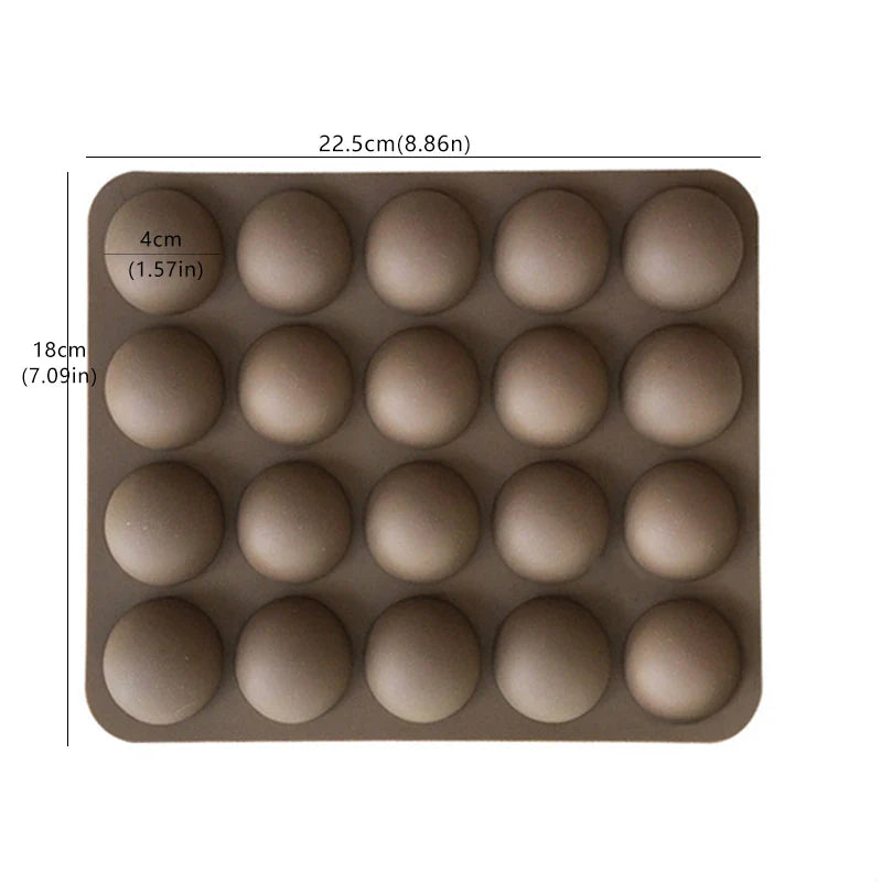 Ball Sphere Silicone Mold – Chocolate, Cake, Candy & Soap