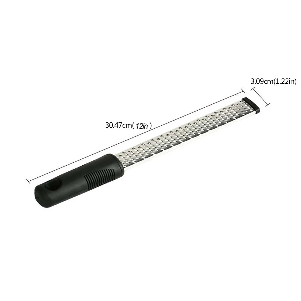 12-Inch Stainless Steel Cheese Grater & Lemon Zester | Chocolate Grater, Fruit Peeler – Multifunctional Kitchen Tool