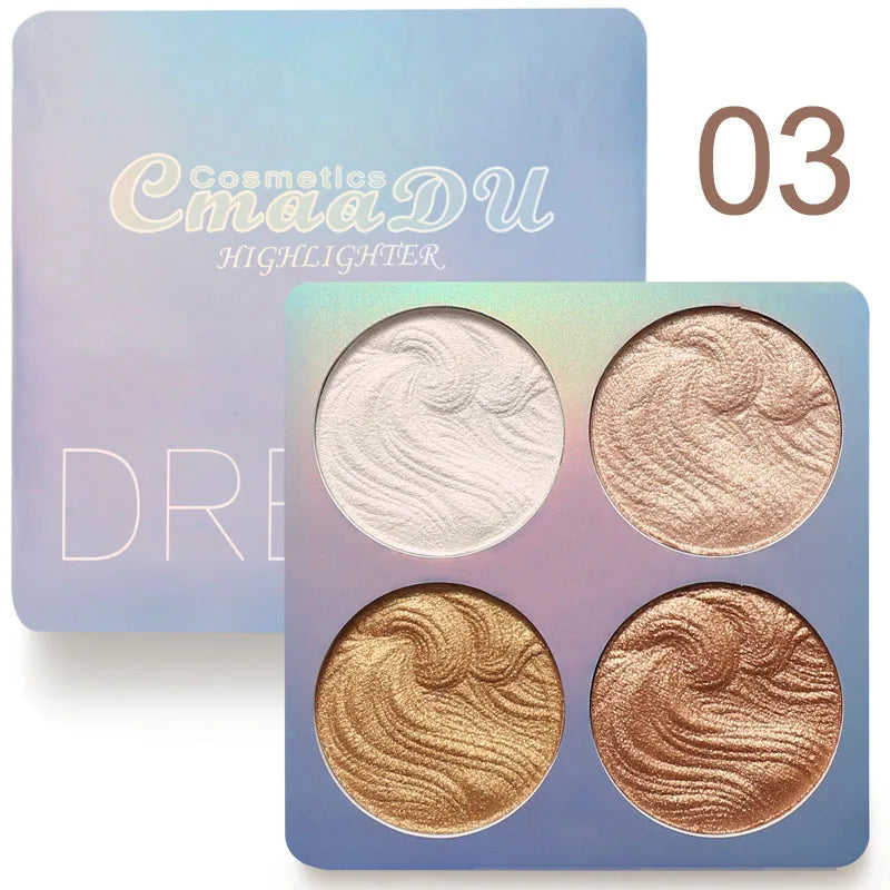 CMAADU Chameleon Shimmer Highlighter Palette | Glow Powder