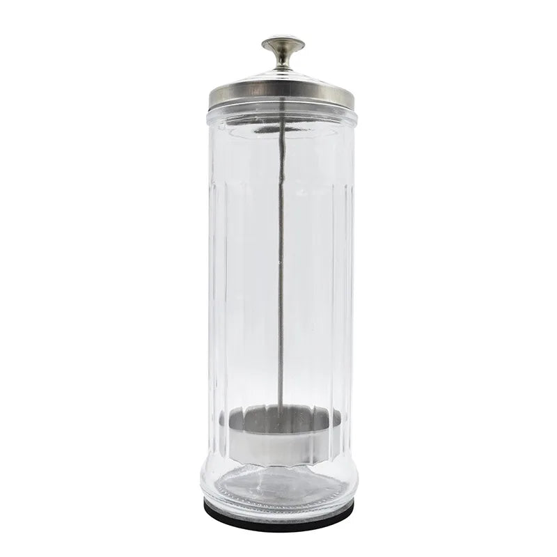 Barbershop Disinfection shears Comb Jar Salon Stainless Steel Sterilization Bottle Glass Filter Clean Barber Sterilization Tools Peaceful Pleasures Health and Wellness 1500ml CN