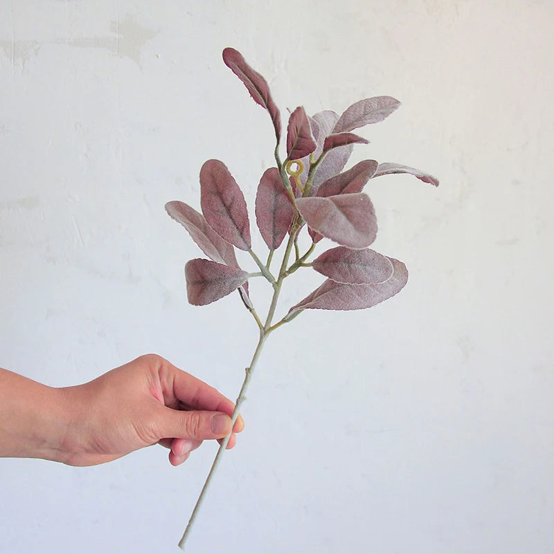 YO CHO 38cm Silk Artificial Rabbit Ear Vine Leaf | DIY Decor