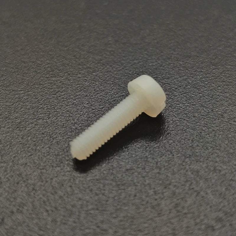 50pcs M2 M2.5 M3 M4 Metric Threaded White Nylon Plastic Phillips Pan Head Cross Round Screw Bolt length 5mm-20mm Peaceful Pleasures Health and Wellness