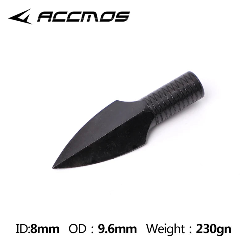 6 12 Tips 185 230gn Arrow Heads Archery ID8mm DIY Hunting Metals