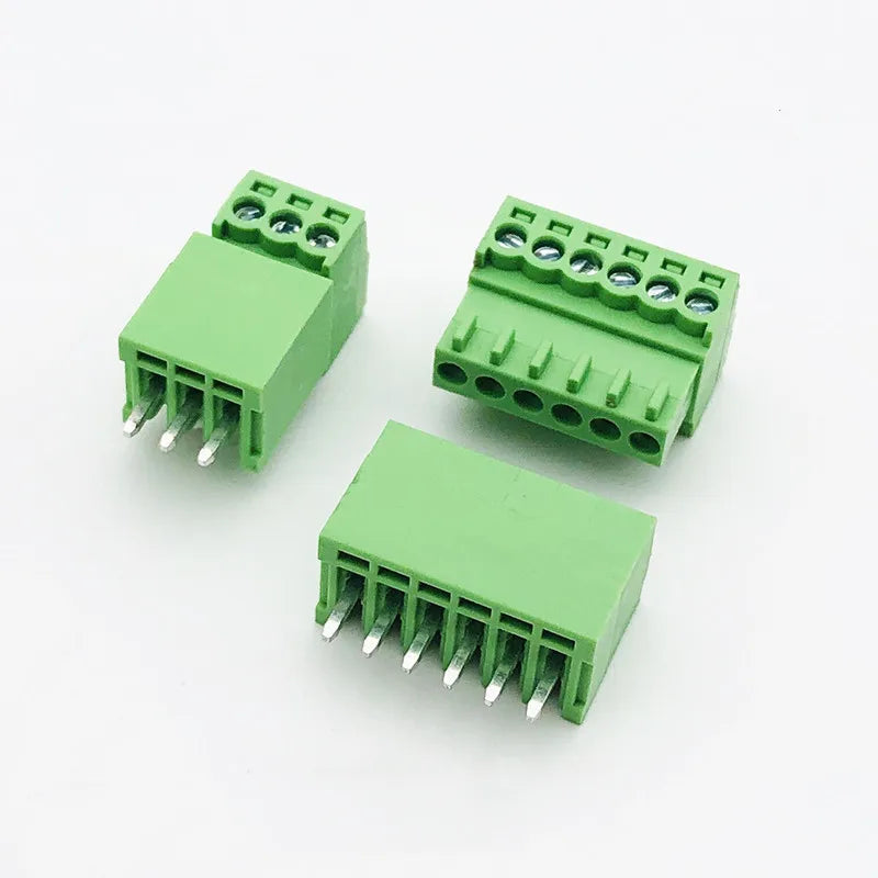 5sets 15EDG 2.54mm Pitch Screw Wiring Plug-in Terminal Plug Welding Plate Socket 2.54 Plug + Pin Header Socket 2p 3p 4p 5p 6p Peaceful Pleasures Health and Wellness Straight needle set 6p