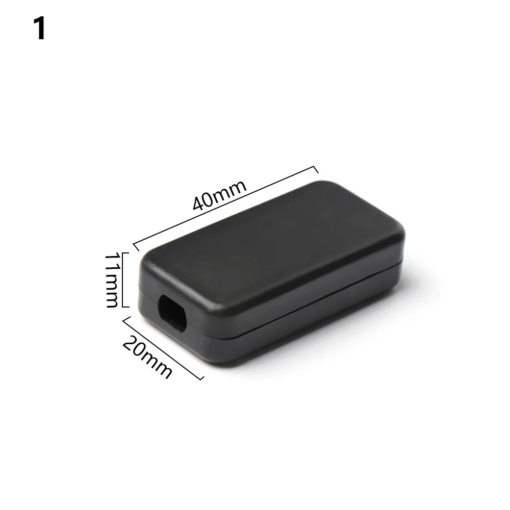 Waterproof ABS Plastic Project Box | Black Electronic Enclosure
