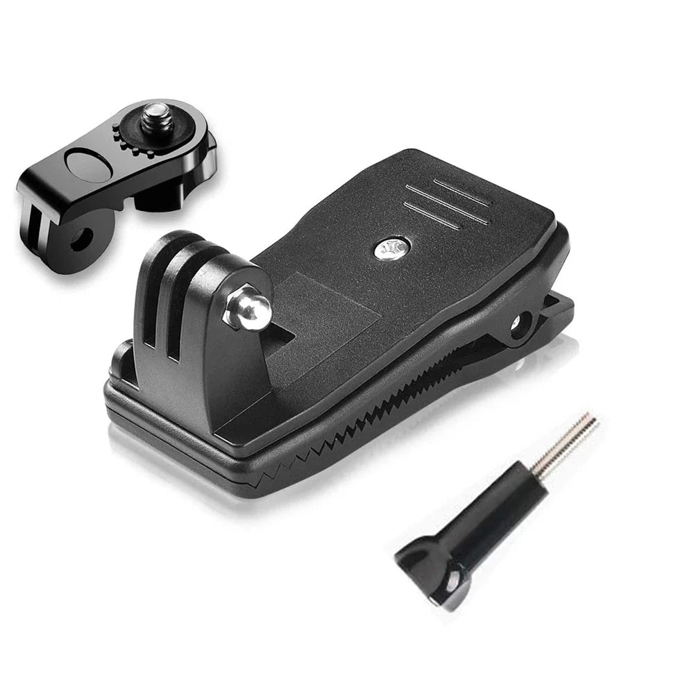 360° Backpack Strap Clip Mount for GoPro & Action Cameras