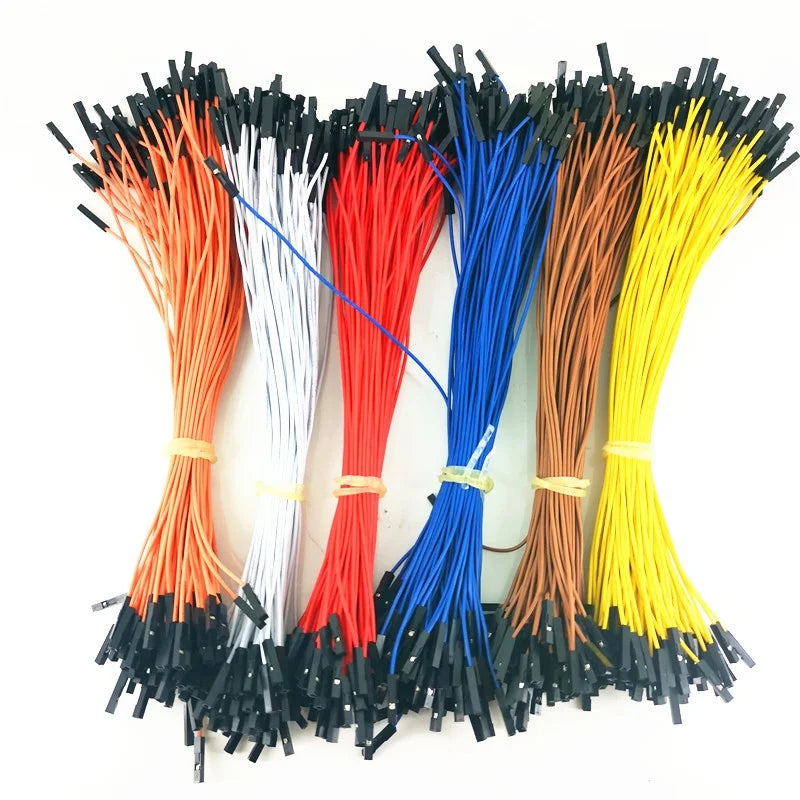 50pcs DIY Electronic Kit Breadboard Dupont Cable For Arduino 20cm 2.54mm Line Male Female Dupont Jumper Wire Cable 1P Connector Peaceful Pleasures Health and Wellness Female to Female