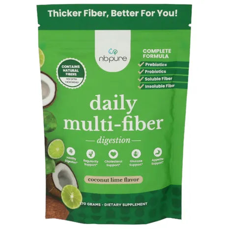2 Pack! TWO Nbpure Coconut Lime Daily Multi-Fiber 270 g