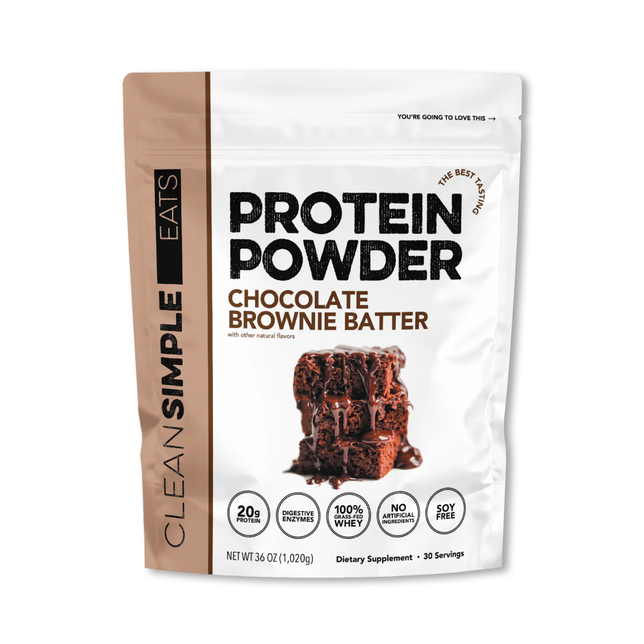 Clean Simple Eats Protein, Chocolate Brownie Batter 36 oz