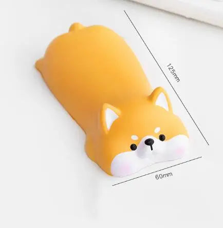 New Cute Wrist Rest Support For Mouse Pad Computer Laptop Arm Rest For Desk Ergonomic Kawaii Slow Rising Squishy Toys Peaceful Pleasures Health and Wellness dog