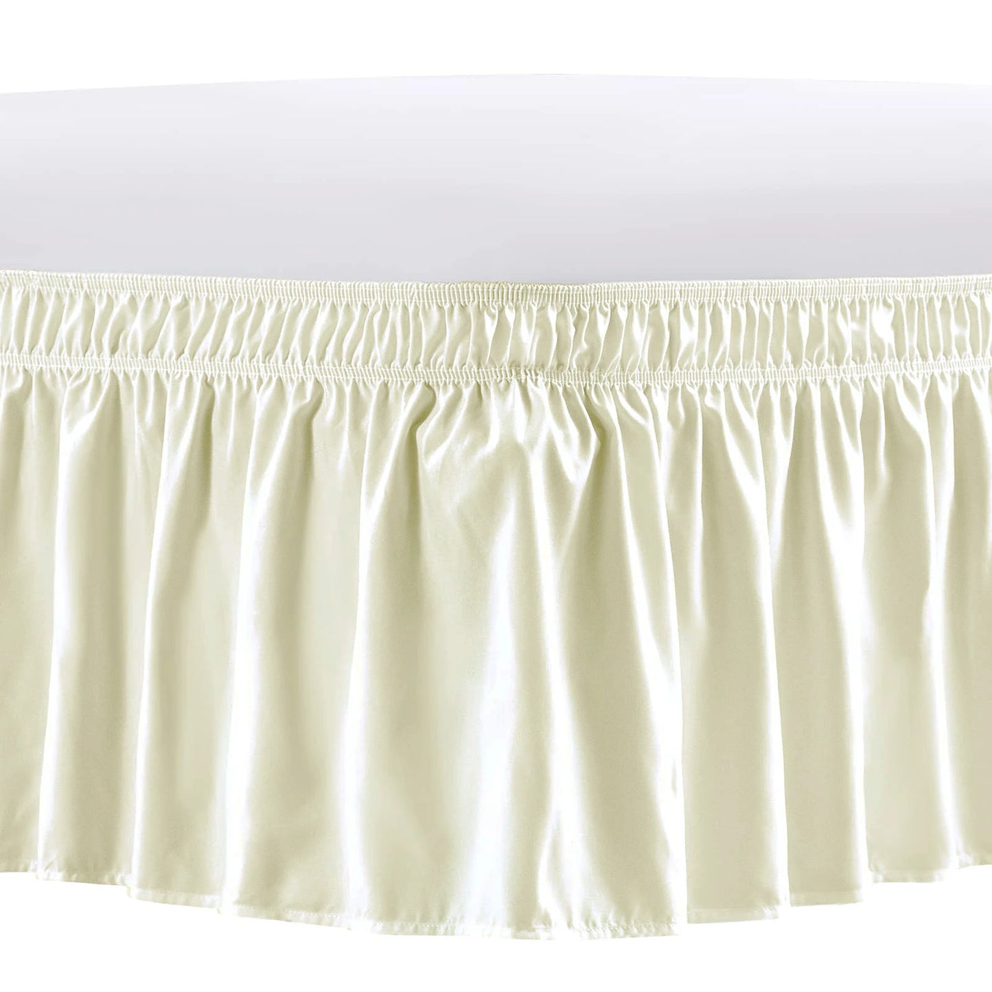 Elastic Wrap-Around Bed Skirt | Wrinkle Resistant Dust Ruffle