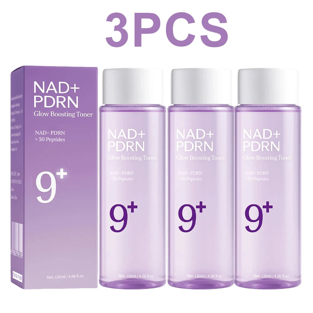 3PCS NAD+PDRN Glow Boosting Toner, Firming, Hydrating, Elasticity, Fade Fine Lines, Skincare Moisturizing Essence for Dry Skin Peaceful Pleasures Health and Wellness 3PCS