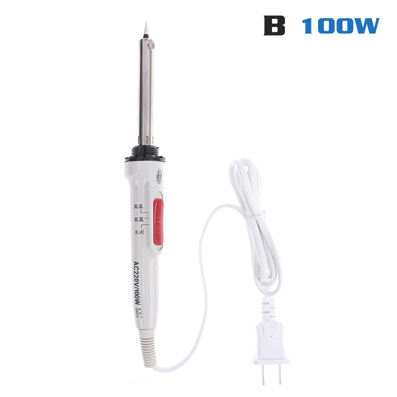 60W/100W Electric Soldering Iron Double Temperature Control With Switch Welding Pen High And Low Temperature Welding Tools Peaceful Pleasures Health and Wellness 100W