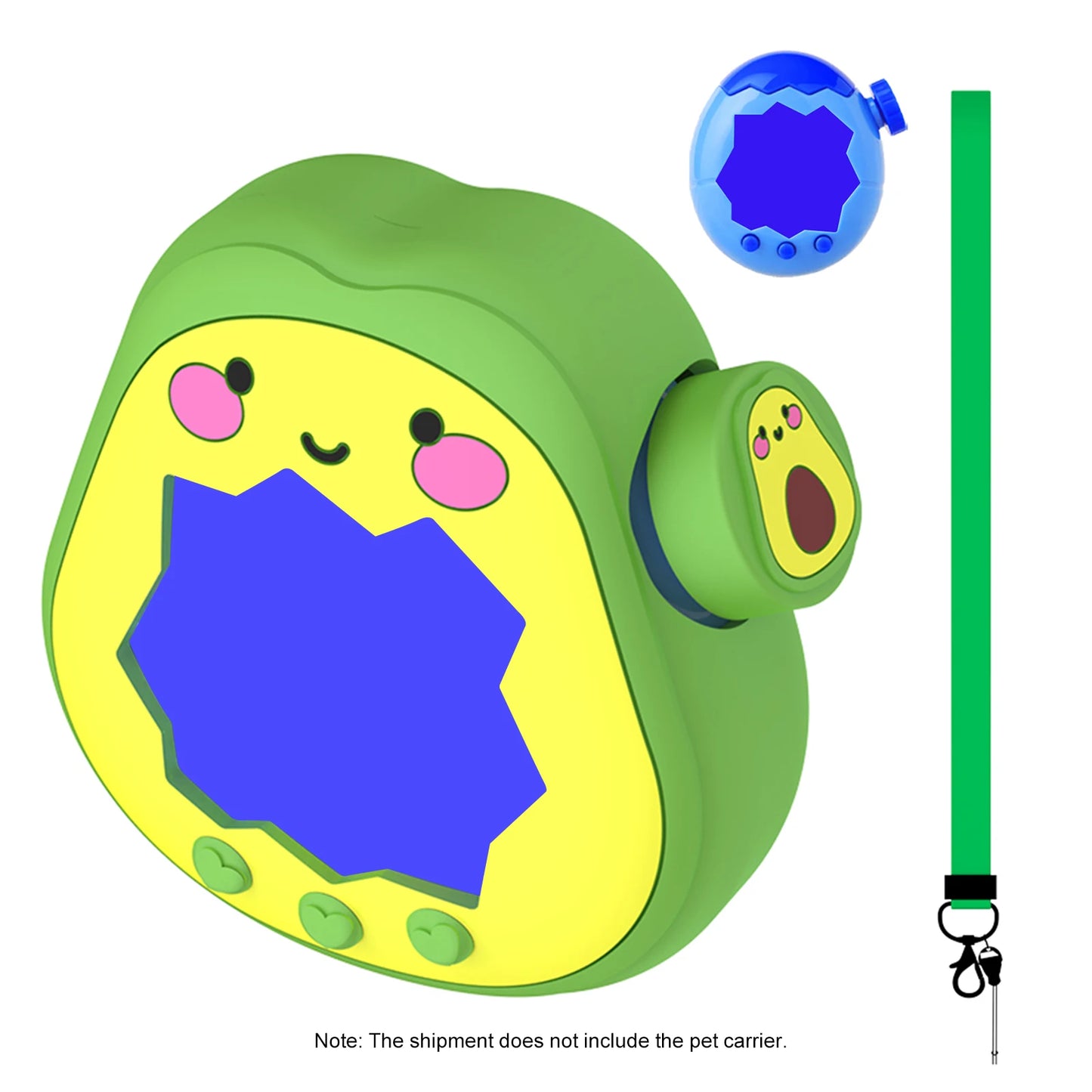 For Tamagotchi Paradise Avocado Shape Silicone Protective Shell Shockproof Anti-Scratch Protect Shell Set Gaming Accessories Peaceful Pleasures Health and Wellness