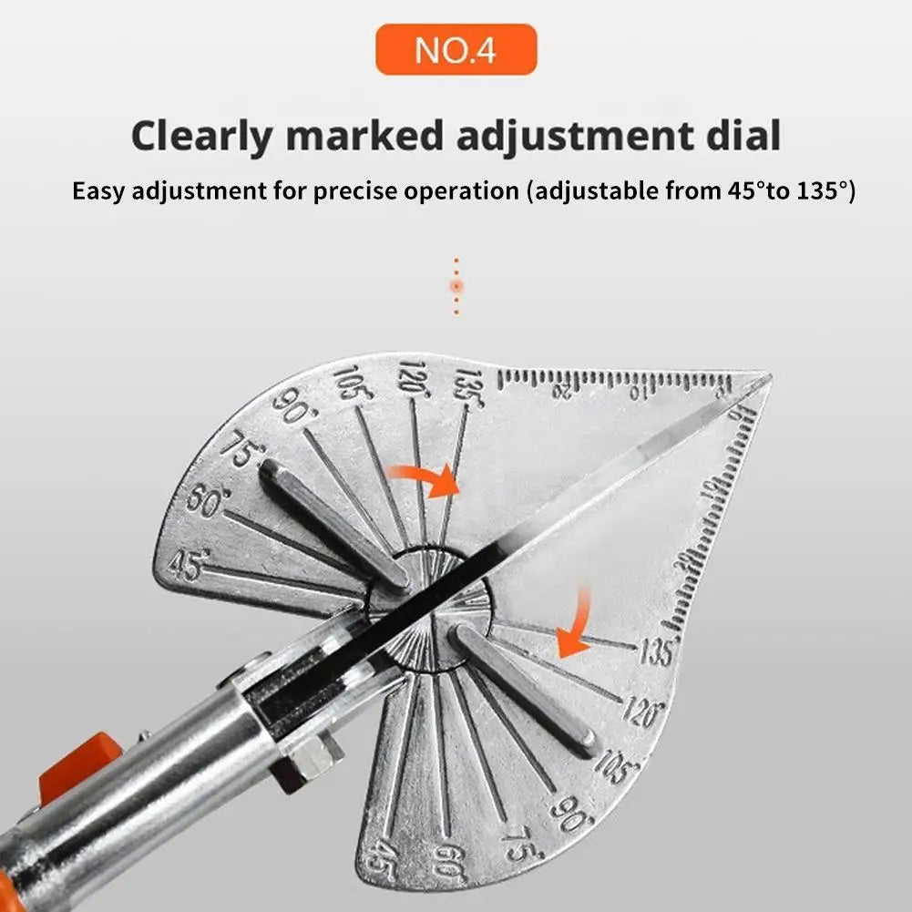 Multi-Angle Miter Shear Cutter | Adjustable 45°–135° DIY Tool