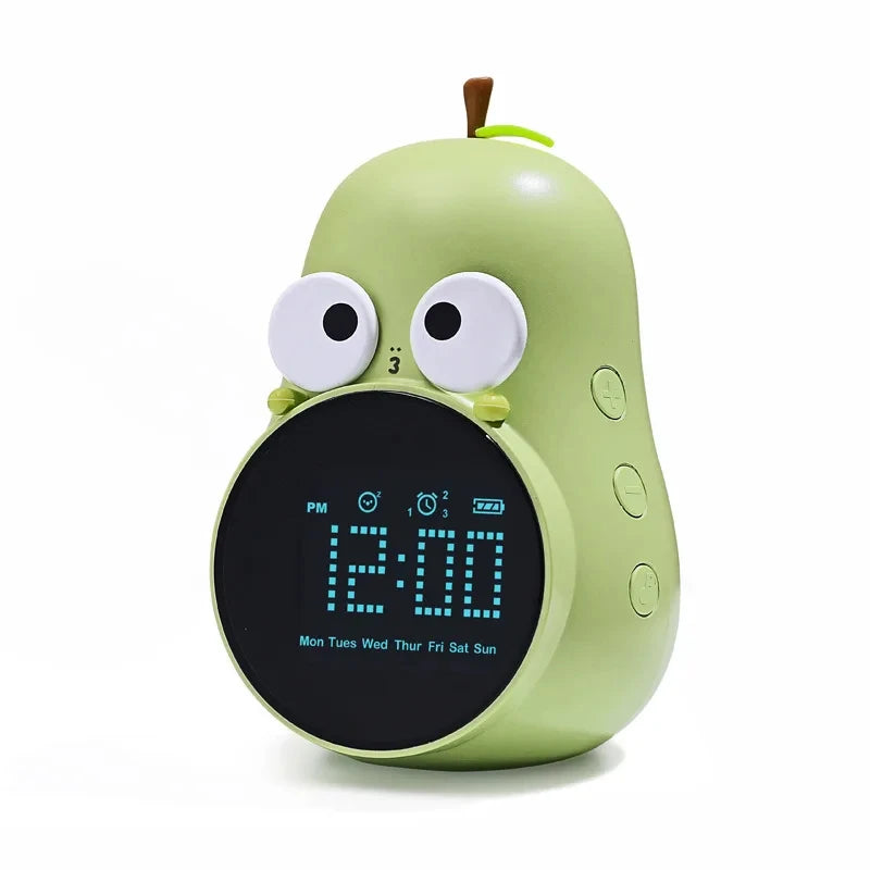 Cute Digital Alarm Clock for Kids – LED Bedside Table Clock