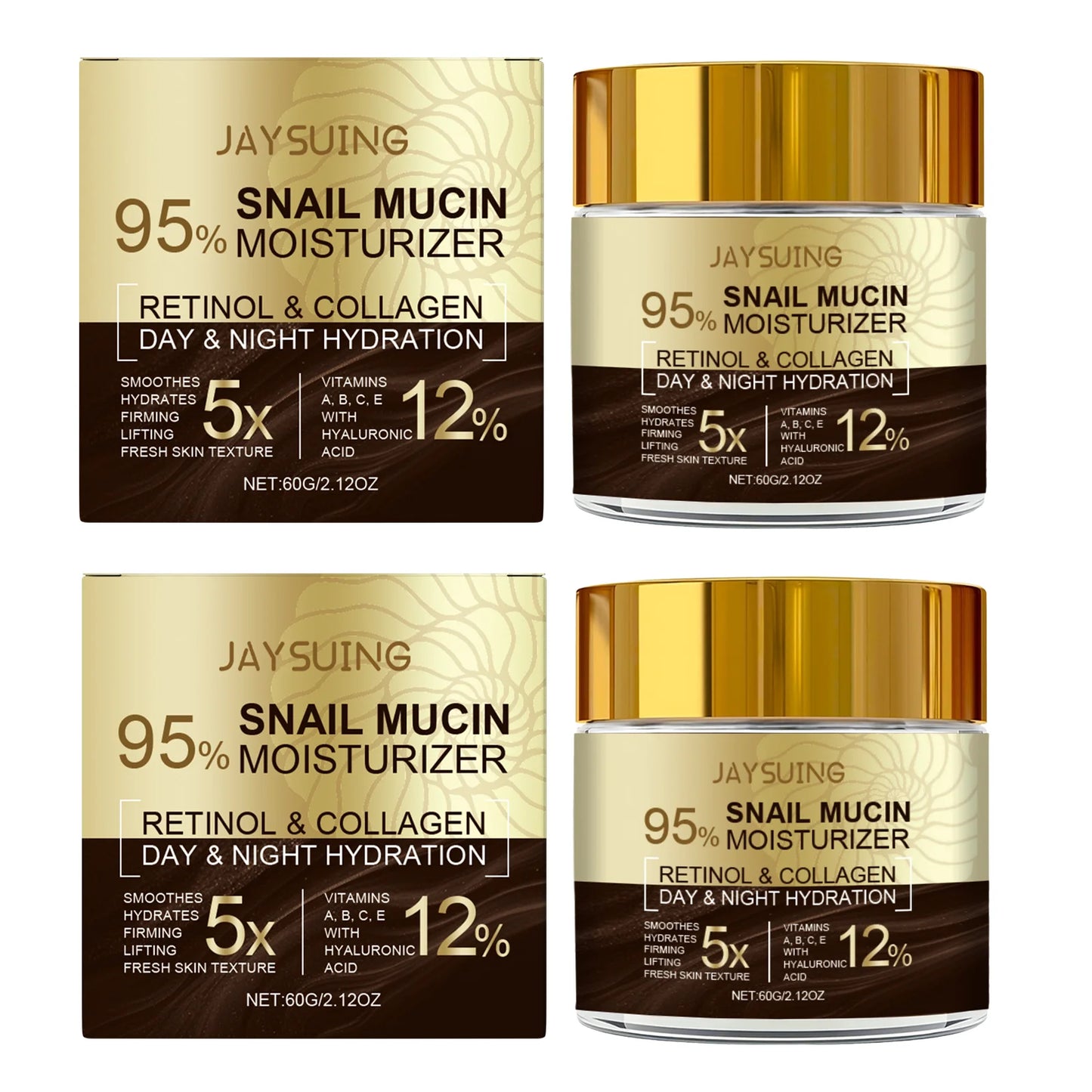 Jaysuing Snail Collagen Face Cream – Firming Moisturizer 60g
