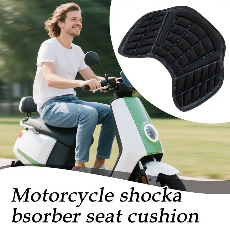 new Motorcycle 3D EVA Comfort Seat Cushion Universal Air Motorbike Cover Sunscreen Shock Absorption Motorbike Seat Pad Peaceful Pleasures Health and Wellness