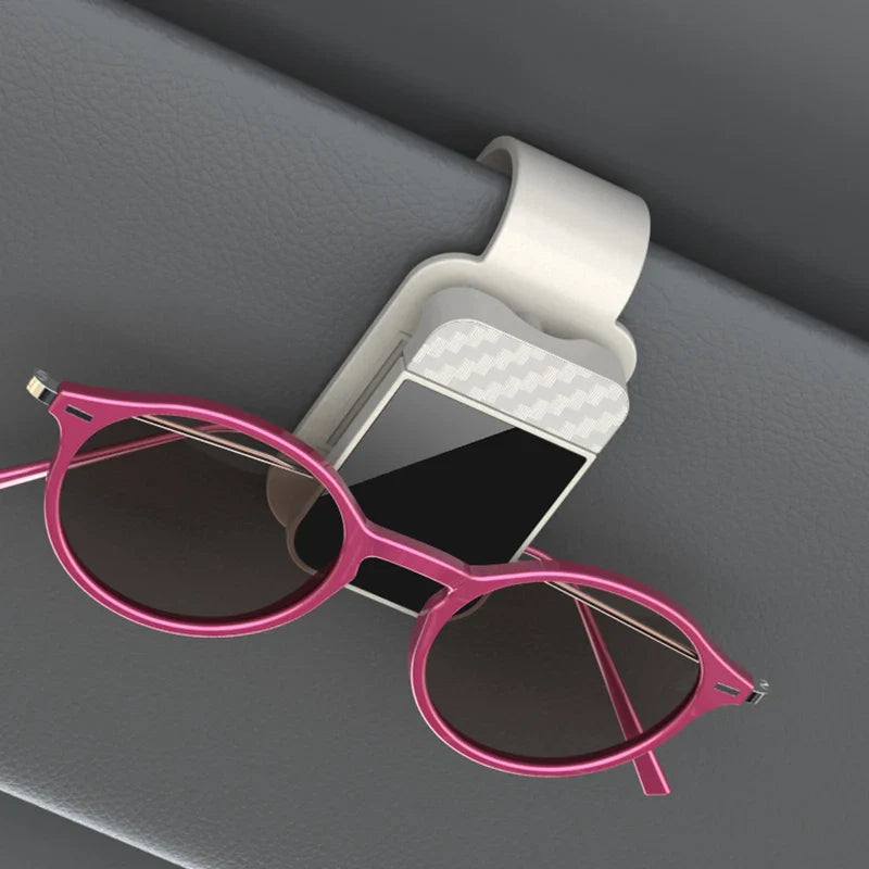 Car Sun Visor Glasses Holder & Card Clip | ABS Storage