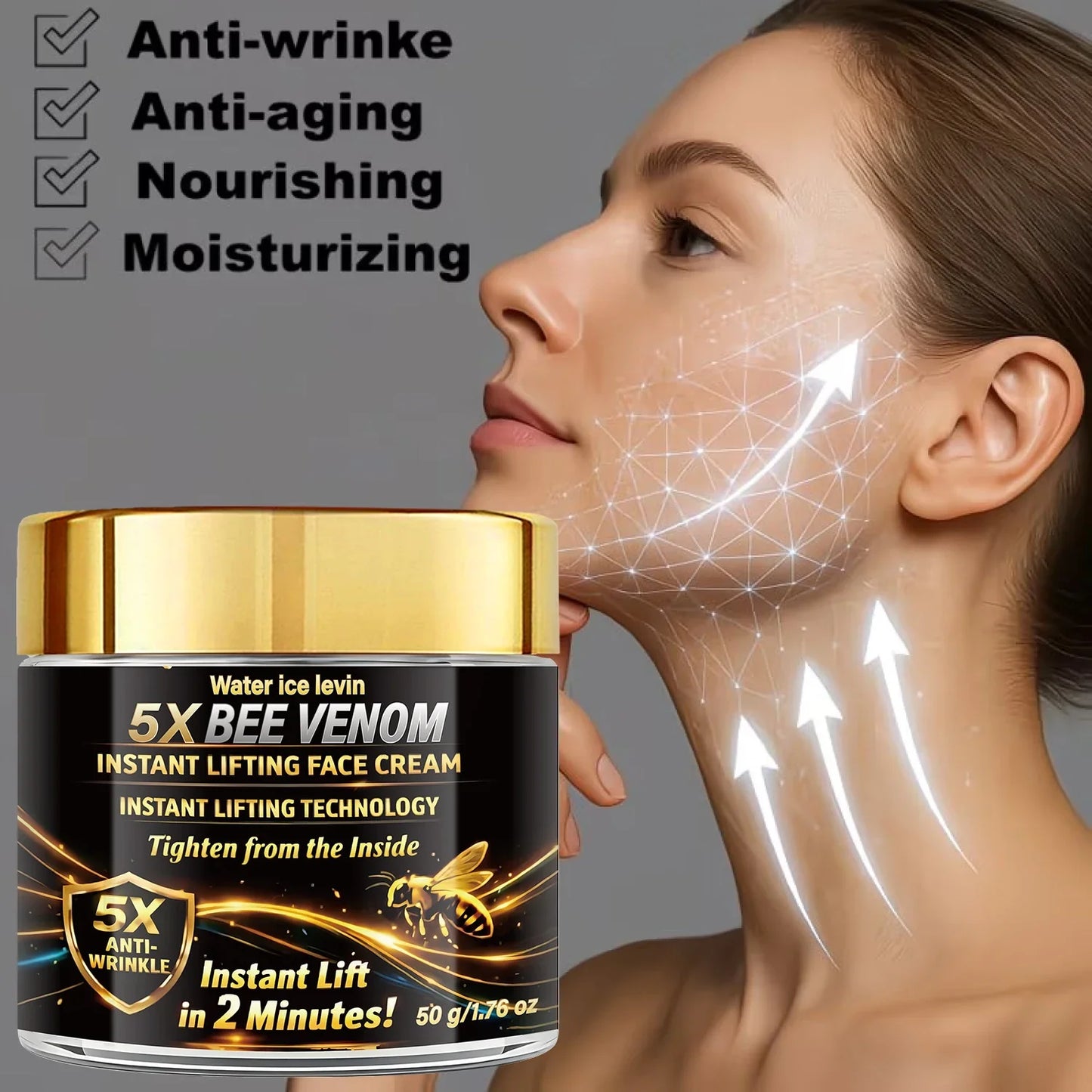 Bee Venom Retinol Face Cream – Collagen Firming Anti-Aging