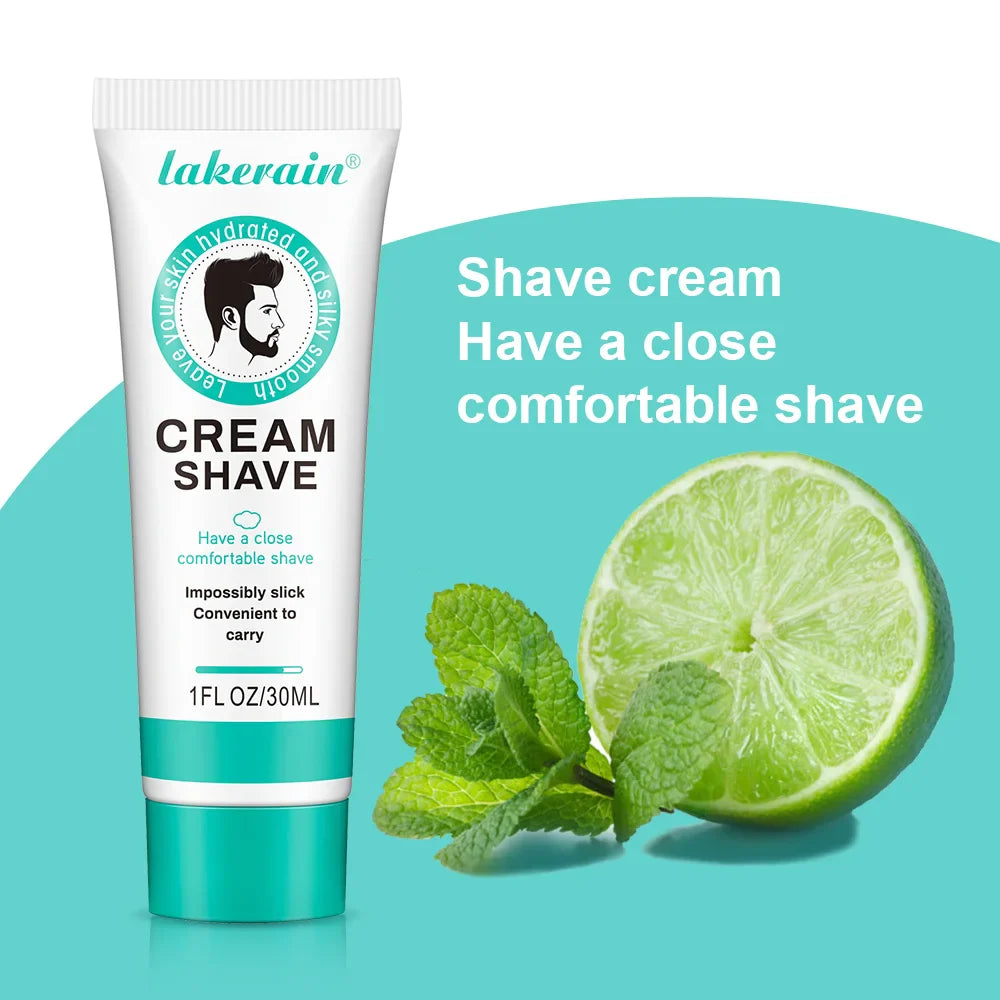 Men's Natural Shaving Cream – Dense Foam & Beard Softener 30g