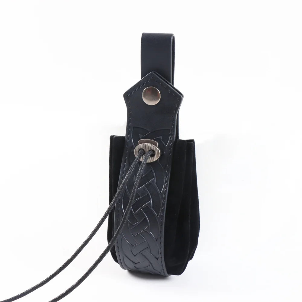 Halloween Cosplay Medieval Belt Copper Coin Waist Bag Brave Knight