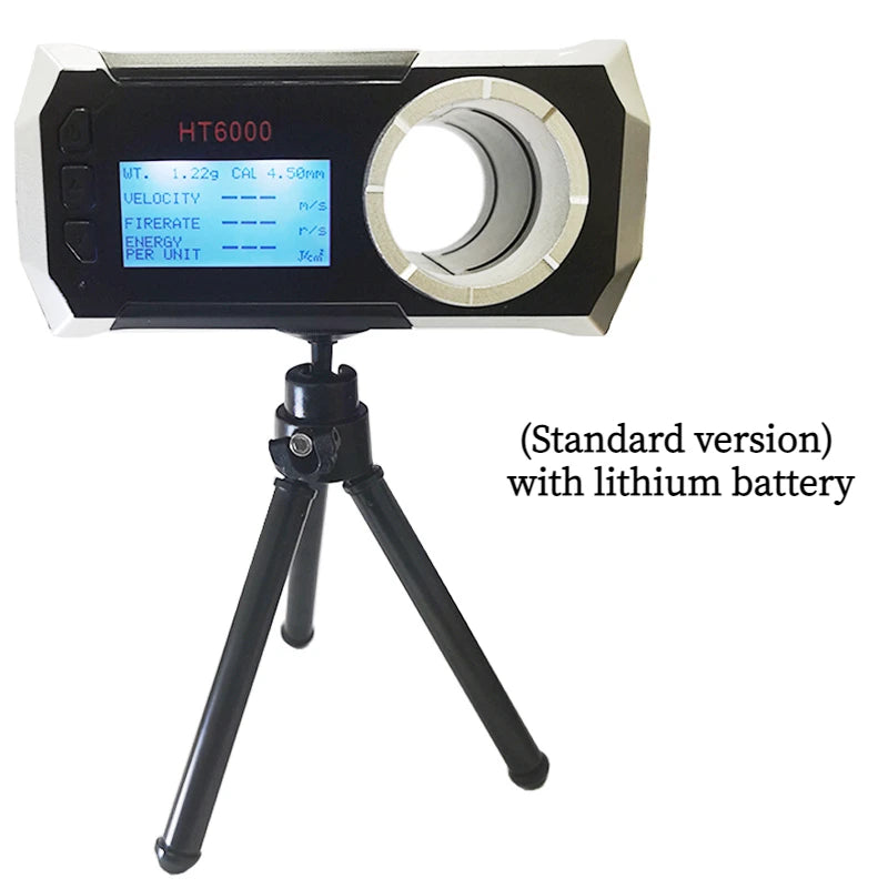 LCD Screen Bullet Firing Speed Chronograph HT6000 Shooting Screen Velometer Air Gun Paintball Gun Speed APP Smart Speed Tester Peaceful Pleasures Health and Wellness Standard Edition