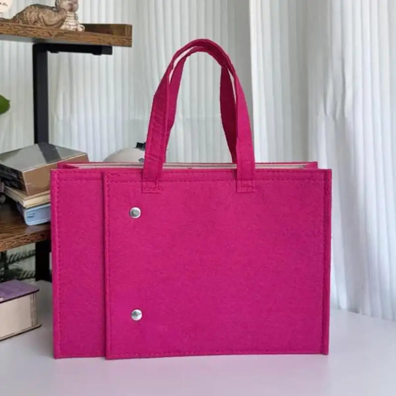 Foldable Felt Tote Bag – Lightweight Collapsible Travel Organizer
