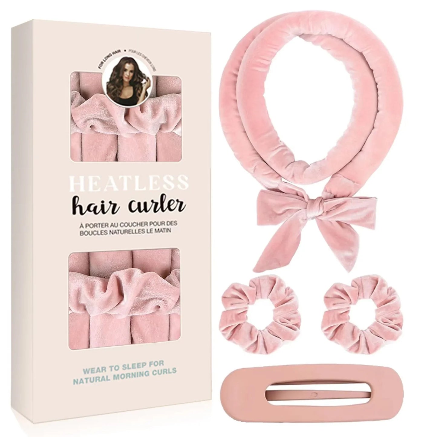 Heatless Curling Rod Headband – No-Heat Hair Roller Set