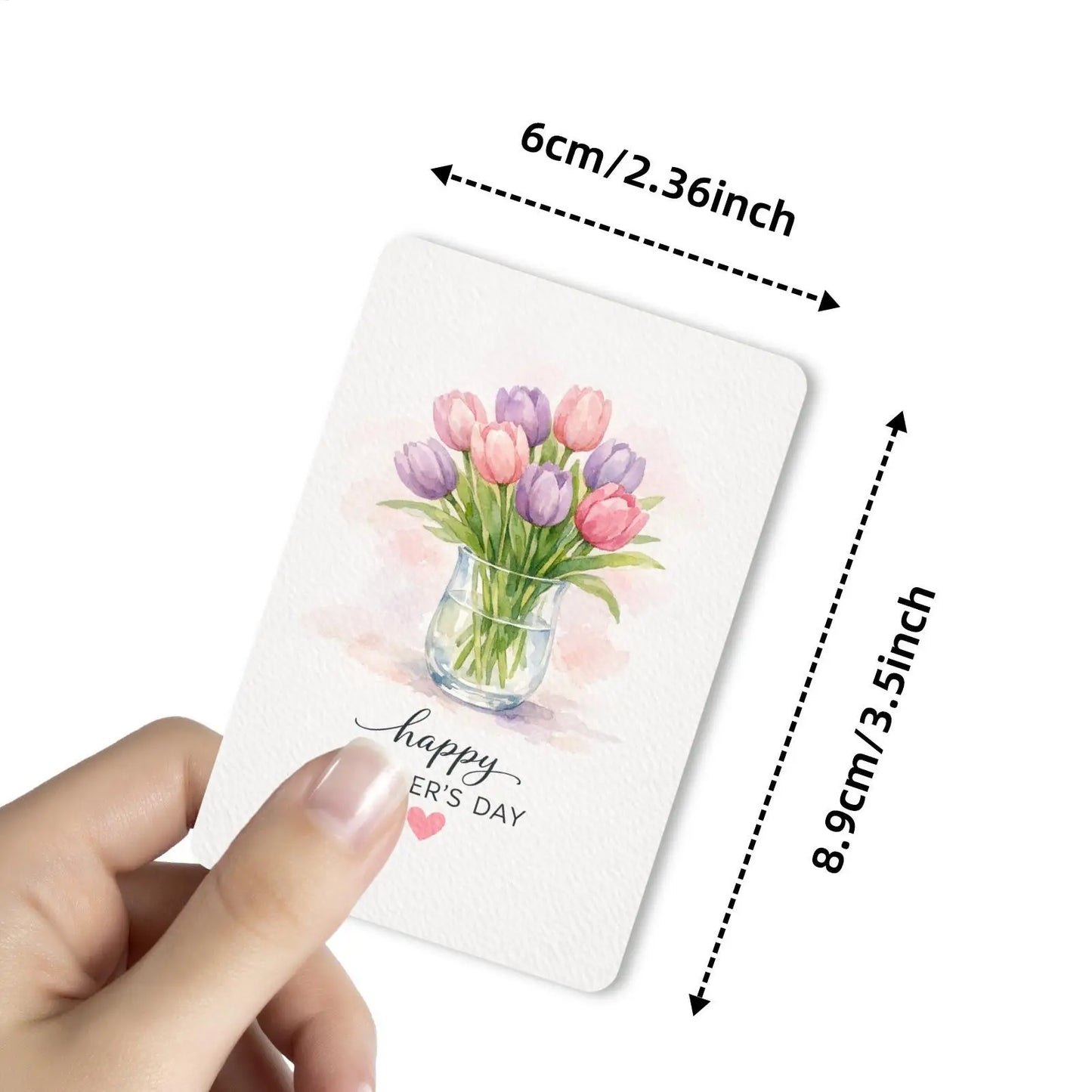 Mothers Day Card Watercolor Flower Mom Greeting Postcard 36 Pieces Happy Mother's Day Card for Grandma Wife Daughter Aunt Women Peaceful Pleasures Health and Wellness