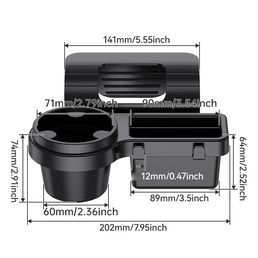 Car Window Storage Rack – Cup, Phone & Key Organizer