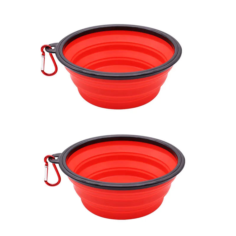 Collapsible TPE Pet Travel Bowl for Dogs & Cats – 350ml