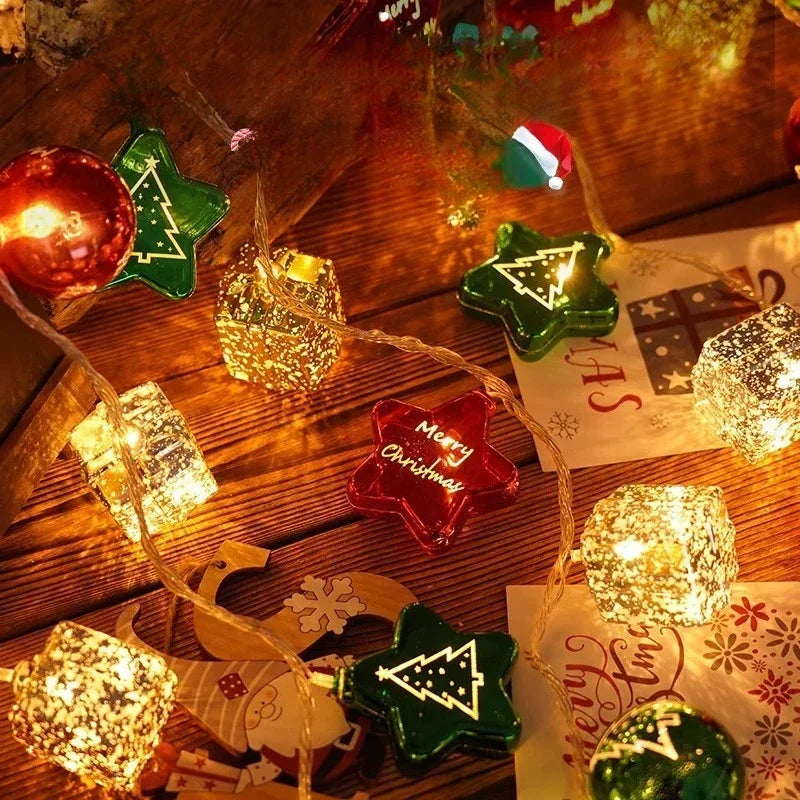 Christmas LED Star String Lights – Battery Operated 1-4 Pack