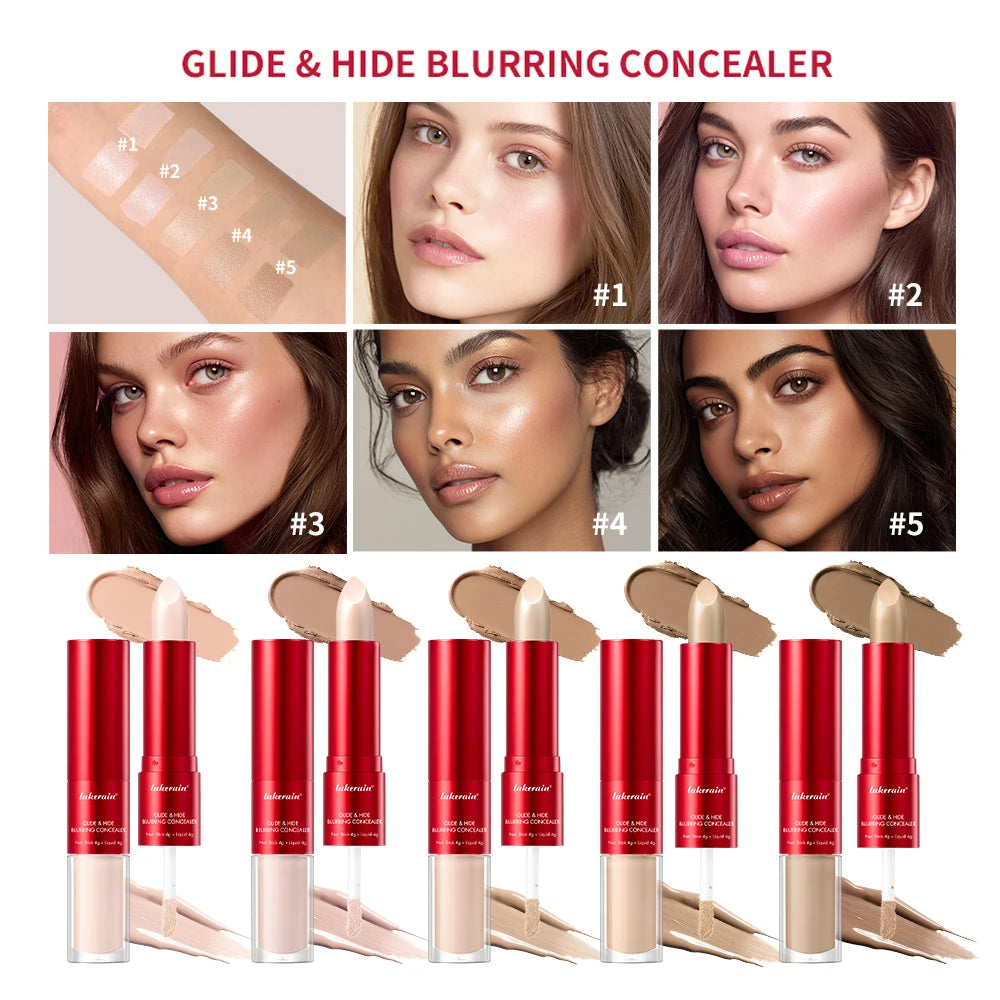 Super Concealer Creamy Glide Blurring Texture Conceals Dark Circles Wrinkles Long Lasting Water Proof Base Makeup Peaceful Pleasures Health and Wellness 1set