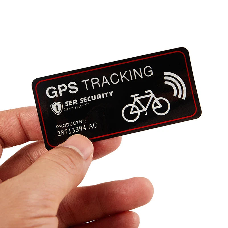 Reflective GPS Tracking Warning Sticker – Motorcycle & Bike