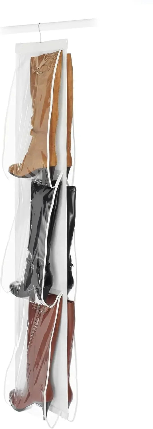 Clear Hanging Shoe Organizer – 9-Pair Capacity with 360° Swivel Hook Closet Organizers Peaceful Pleasures Health and Wellness