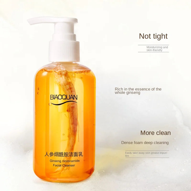 Ginseng & Niacinamide Facial Cleanser 200ml – Oil Control