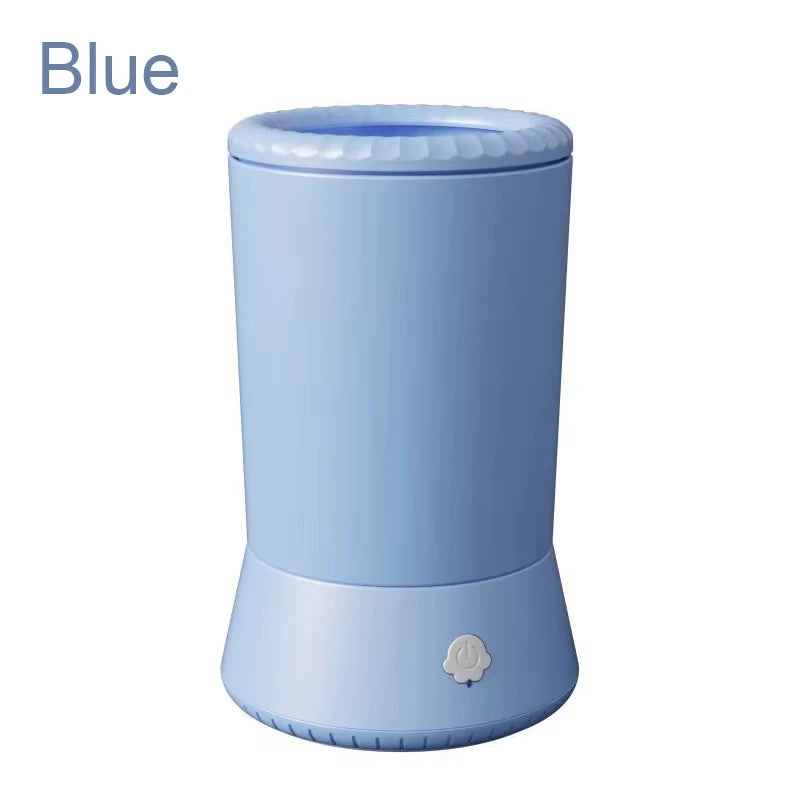 Automatic Smart Pet Foot Wash Cup for Dog Cat Paw Cleaning Beauty Care Peaceful Pleasures Health and Wellness Blue