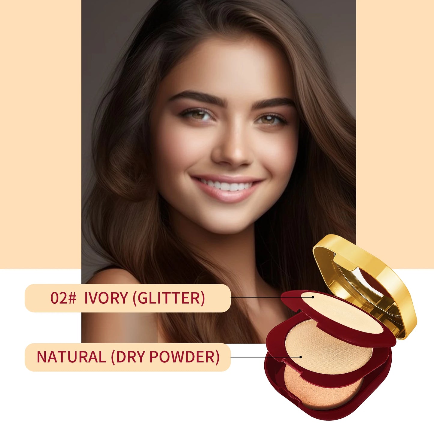 Long Lasting Waterproof Concealer Setting Powder Peaceful Pleasures Health and Wellness 02 30g