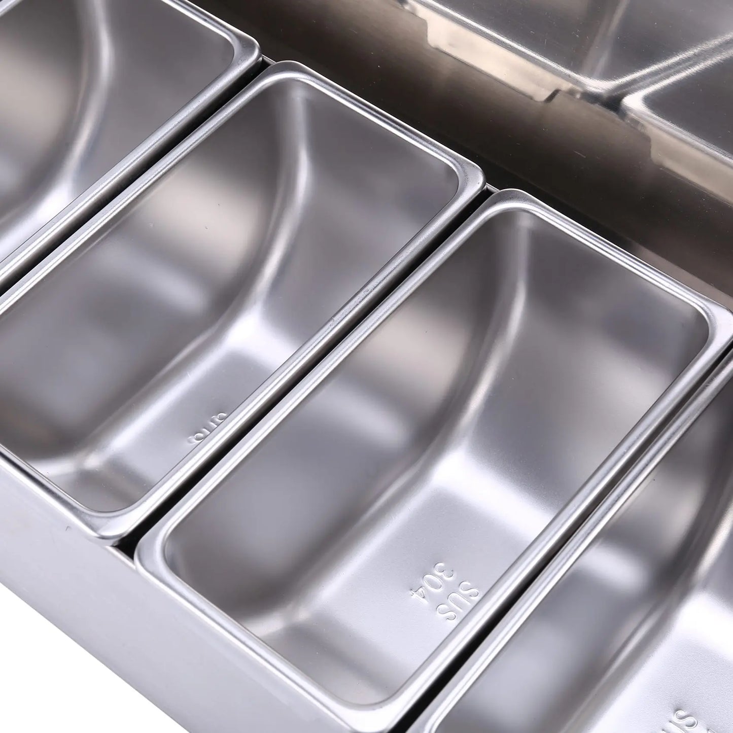 A36T-Stainless Steel Seasoning Box Restaurant Chef Seasoning Box With Lid Storage Box Household Seasoning Tank Peaceful Pleasures Health and Wellness