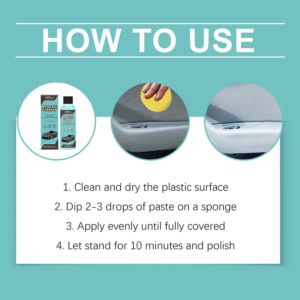 Waterless Spray Wax & Car Plastic Restorer – 120ml