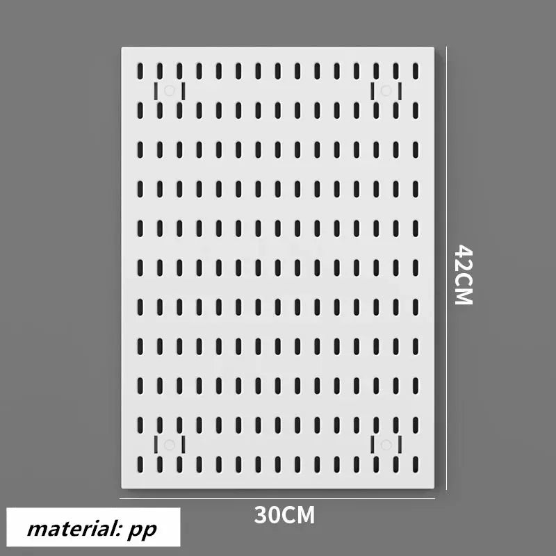 Home Pegboard Wall Hole Board Panels Decor Organizer Holder Mounting