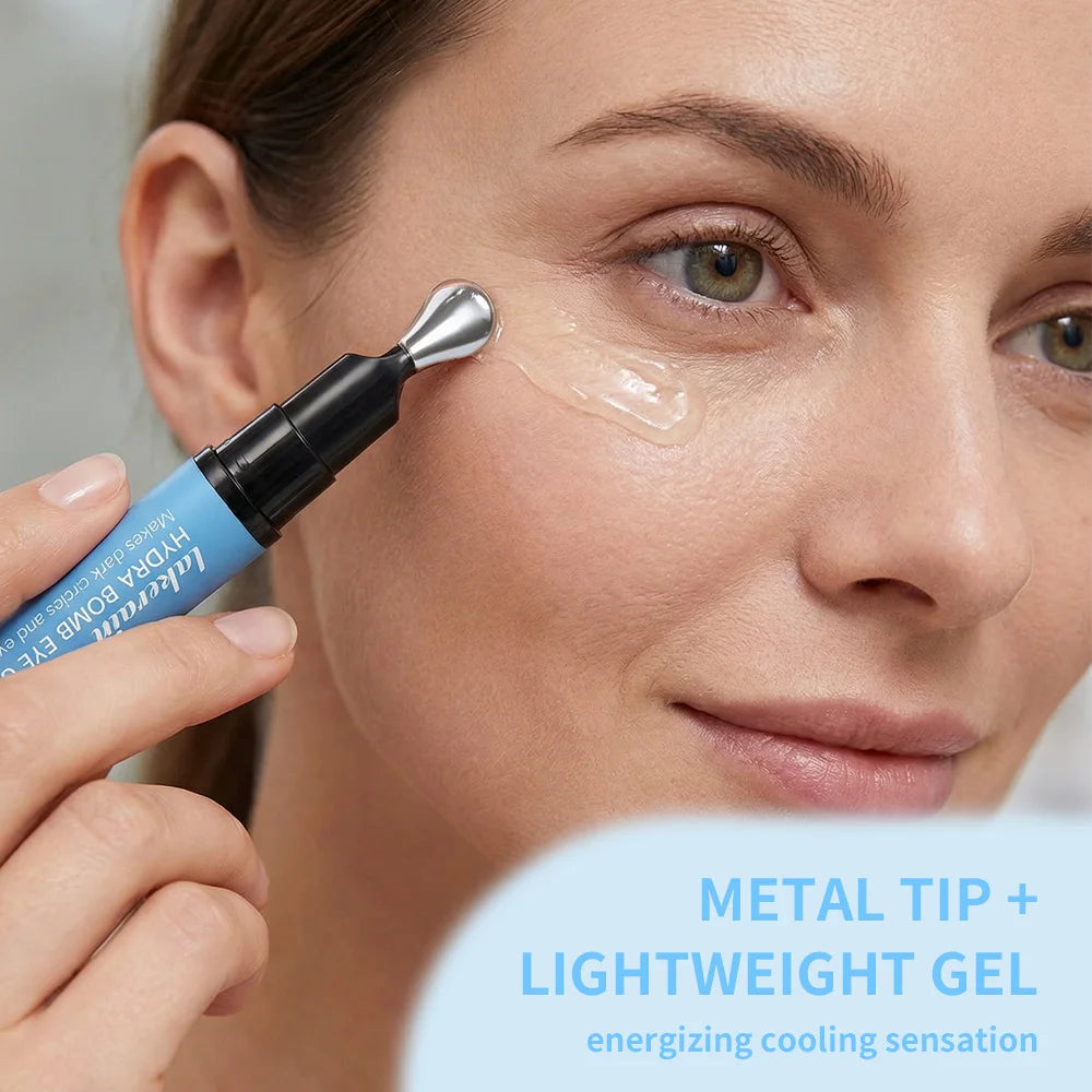 Lakerain Hydration Eye Gel Deep Hydrating Brightening Reduce Dark Circles Cool Feeling Transparent Gel Suitable for All Skin Peaceful Pleasures Health and Wellness