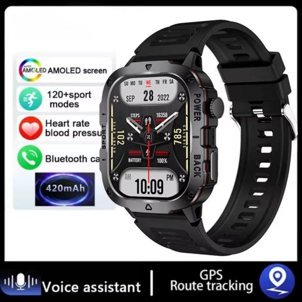 COTAUL Military Smart Watch | Bluetooth Call, GPS, Fitness