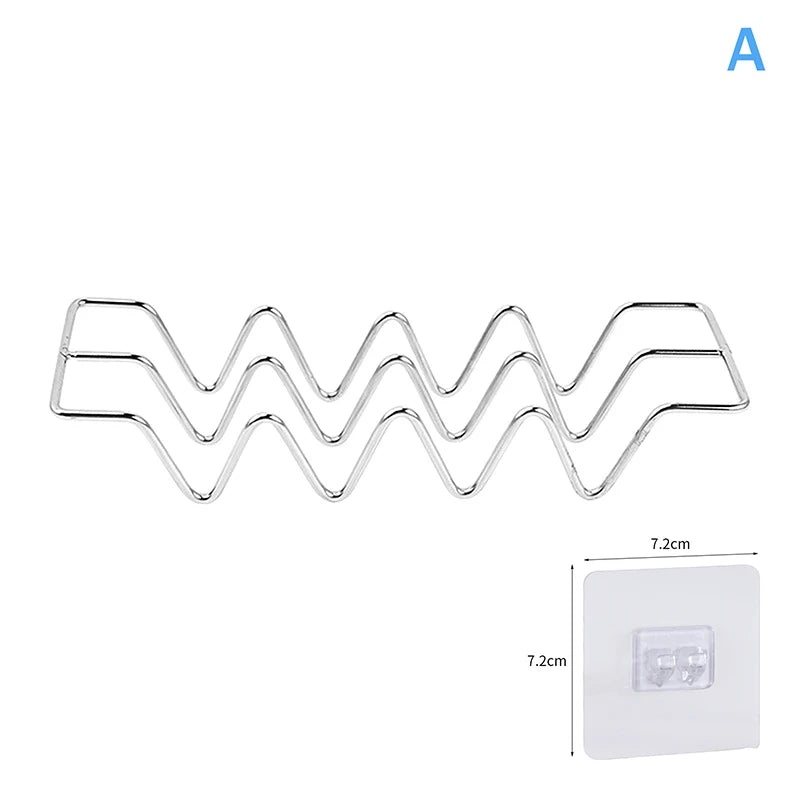 Stainless Steel Soap Rack – Countertop & Wall Soap Holder