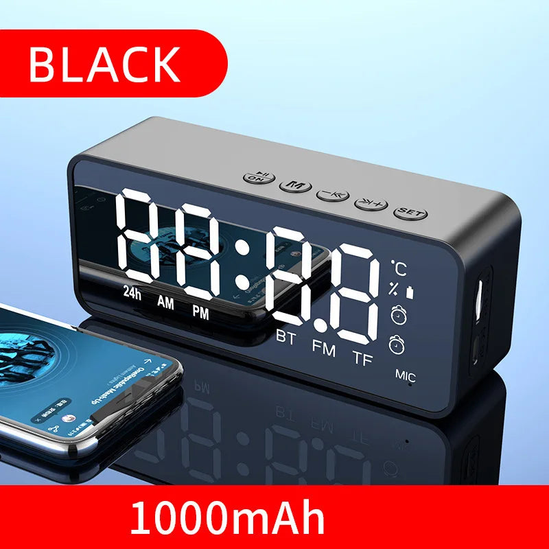 AyeBeau S8 Bluetooth Alarm Clock Speaker with FM Radio