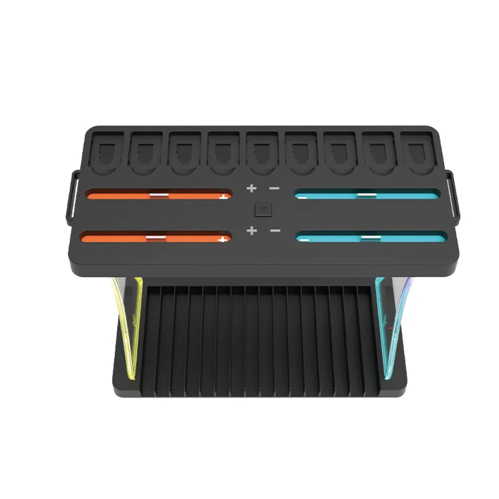ABS Storage Stand For Switch2 Console Organizer For NS2 Controller Charger Headset Hanger To Store Game Card With RGB Light Peaceful Pleasures Health and Wellness