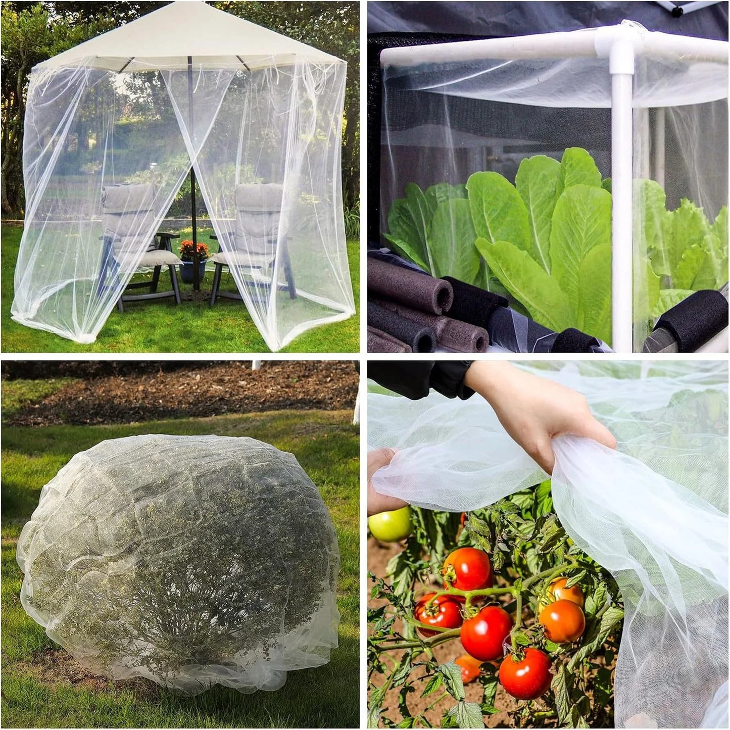 7 * 100FT Ultra Fine Garden Mesh Netting Pest Barrier, Plant Covers for Outdoor Patio Greenhouse Crops Vegetables Fruit Flower Peaceful Pleasures Health and Wellness