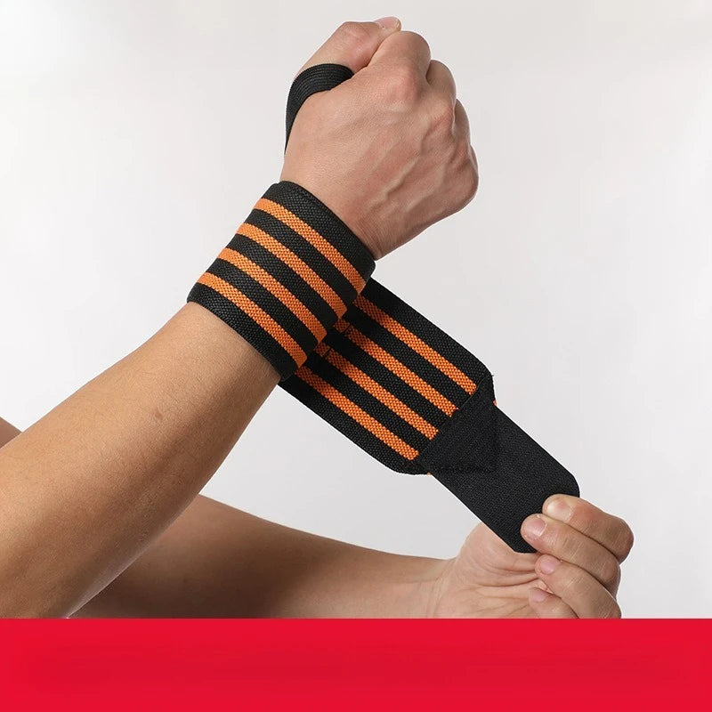 Sports Wrist Wraps – Breathable Braided Bandage Bracers (2 Pack) Wrist Support Wraps Peaceful Pleasures Health and Wellness Orange